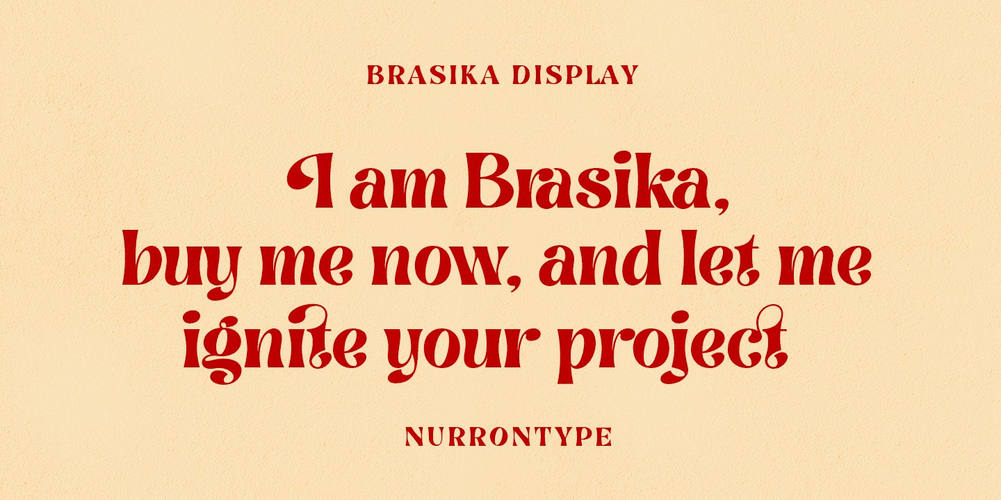 Schriftart Brasika Display